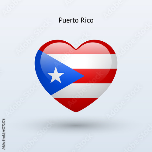 Love Puerto Rico symbol. Heart flag icon. Free Download Love Puerto Rico symbol. Heart flag icon. - GFXLoad