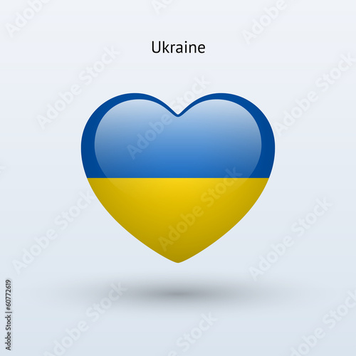 Love Ukraine symbol. Heart flag icon. Free Download Love Ukraine symbol. Heart flag icon. - GFXLoad