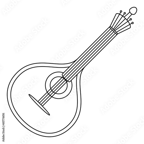 Musical instrument mandolin contour