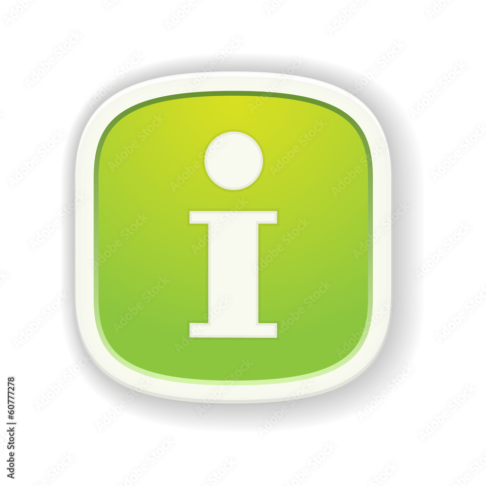 The info glossy badge The info glossy badge