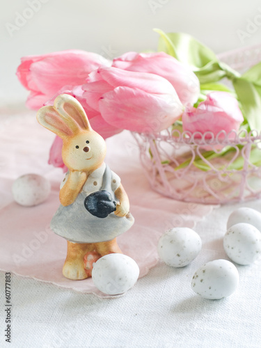 Fototapeta Naklejka Na Ścianę i Meble -  Easter bunny and egg