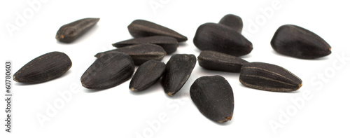 Obraz na plátně Sunflower seeds isolated on white background