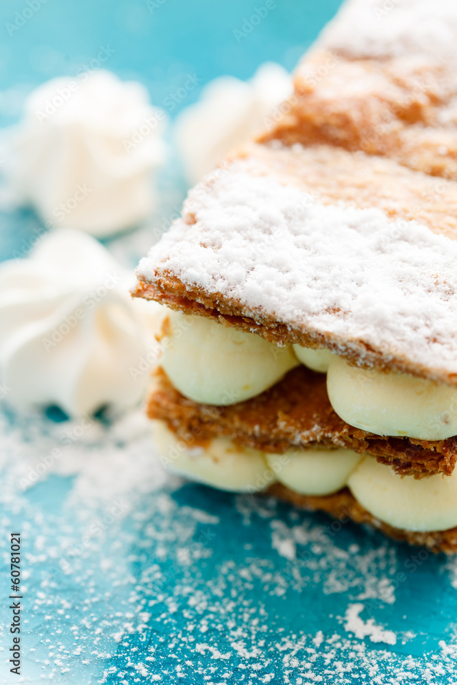 millefeuille with vanilla cream millefeuille with vanilla cream