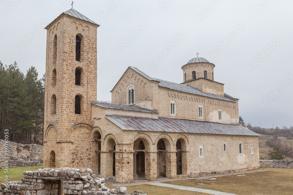 Sopocani monastery in Serbia