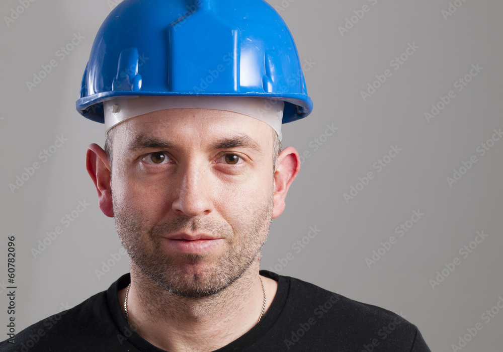 Portrait of a worker with serene expression Portrait of a worker with serene expression