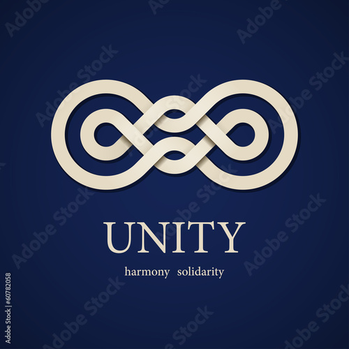 vector unity paper knot design template