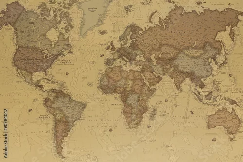 Obraz Mapa świata starożytnego