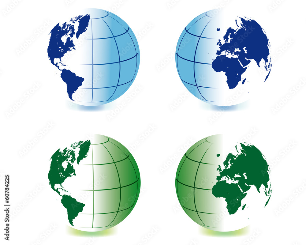 Colored hemispheres 3D Colored hemispheres 3D