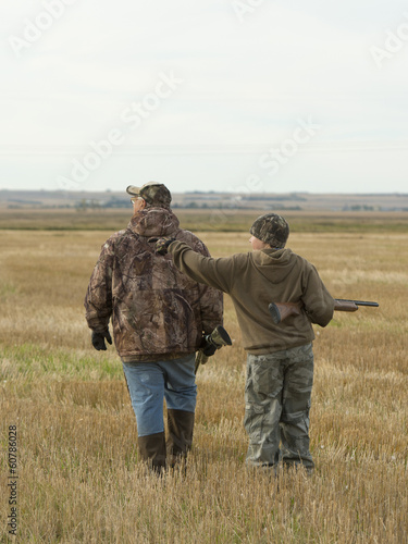 Father and Son Hunting