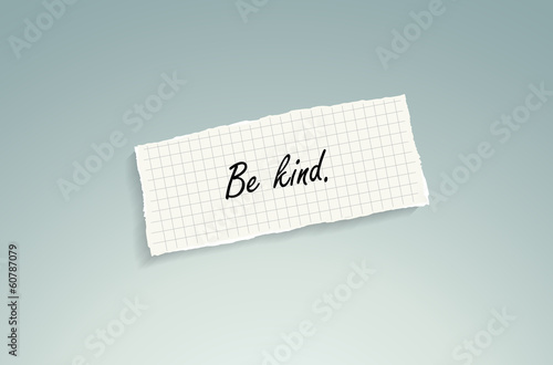 Be kind. Conceptual background.