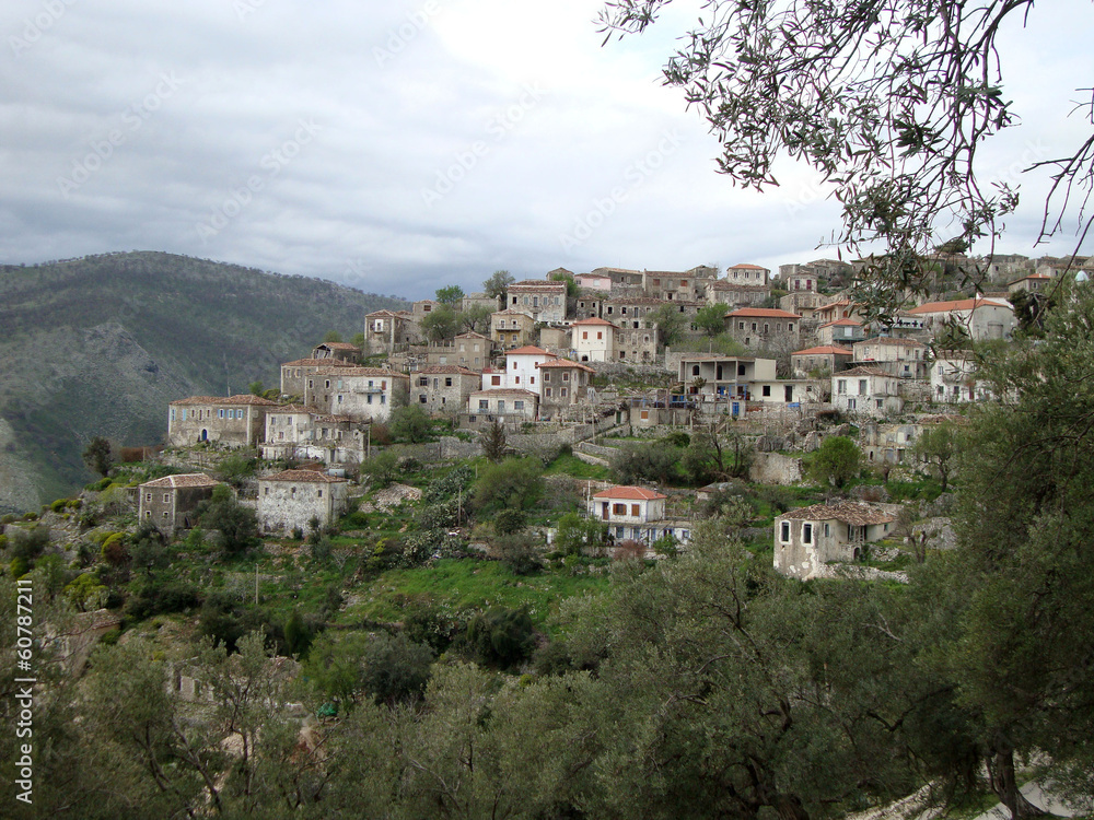 Traditional Qeparo village, South Albania