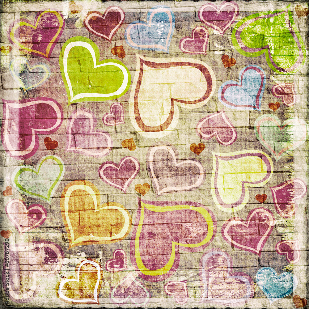 Obraz premium Texture Cuori