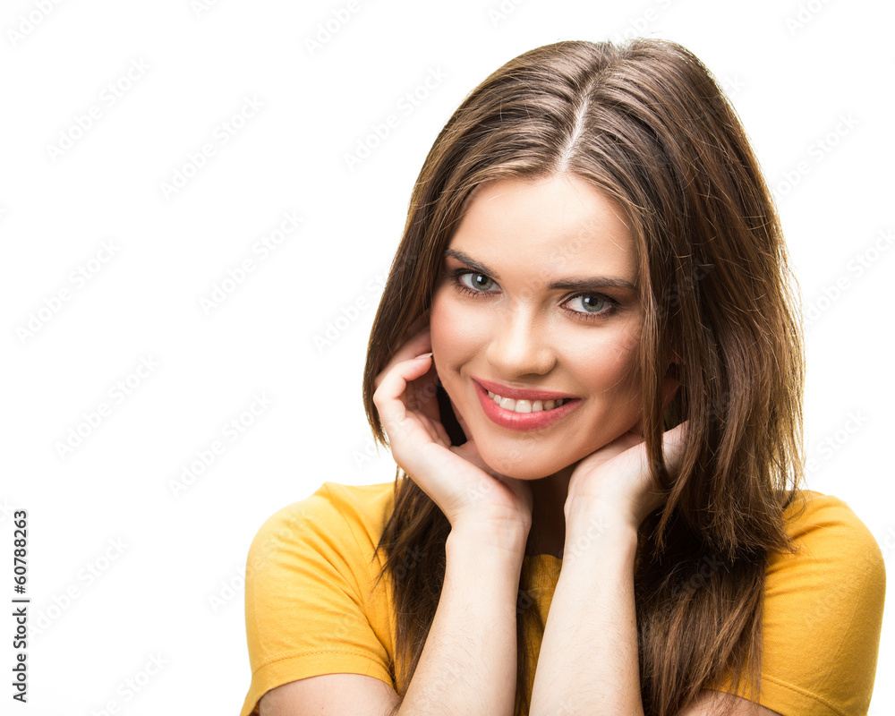 young woman isolated portrait young woman isolated portrait