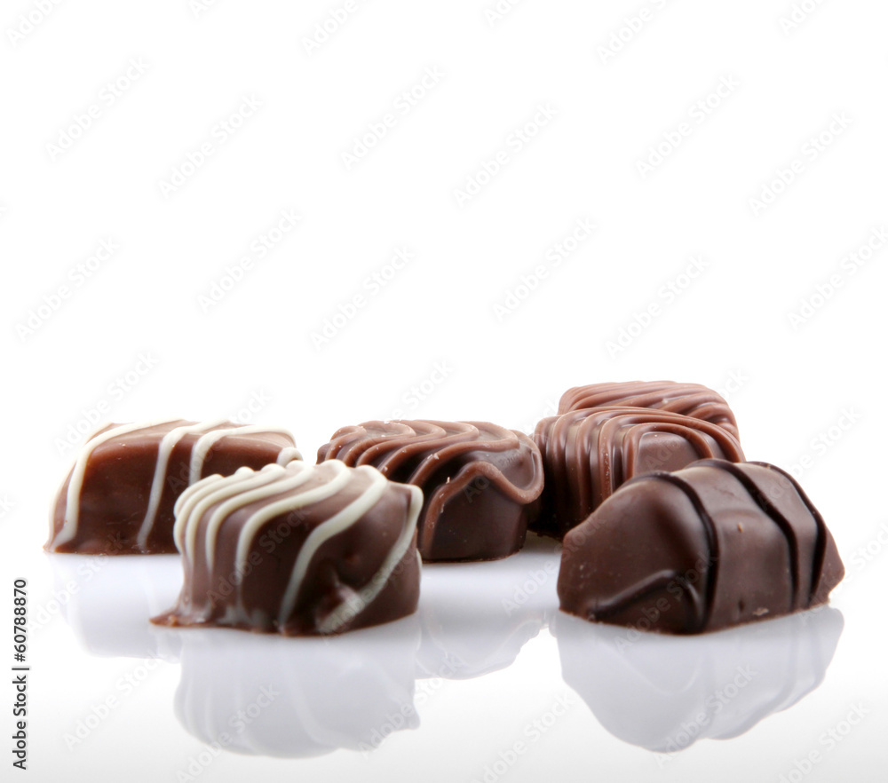 Chocolate Isolated On White Background Chocolate Isolated On White Background