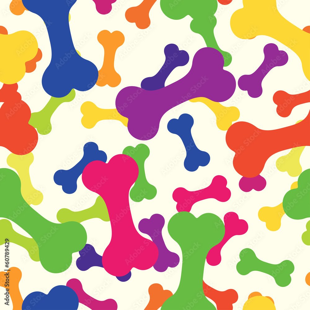 seamless pattern, bone for a dog