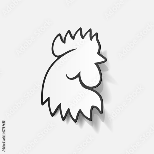 realistic design element: cock