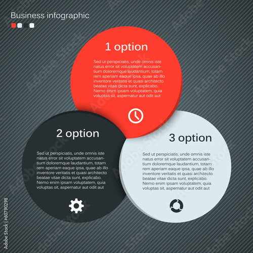 Modern vector info graphic for business project