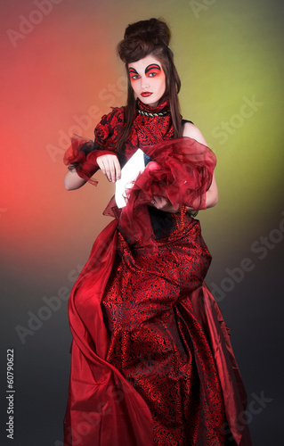 Lady with mirror.