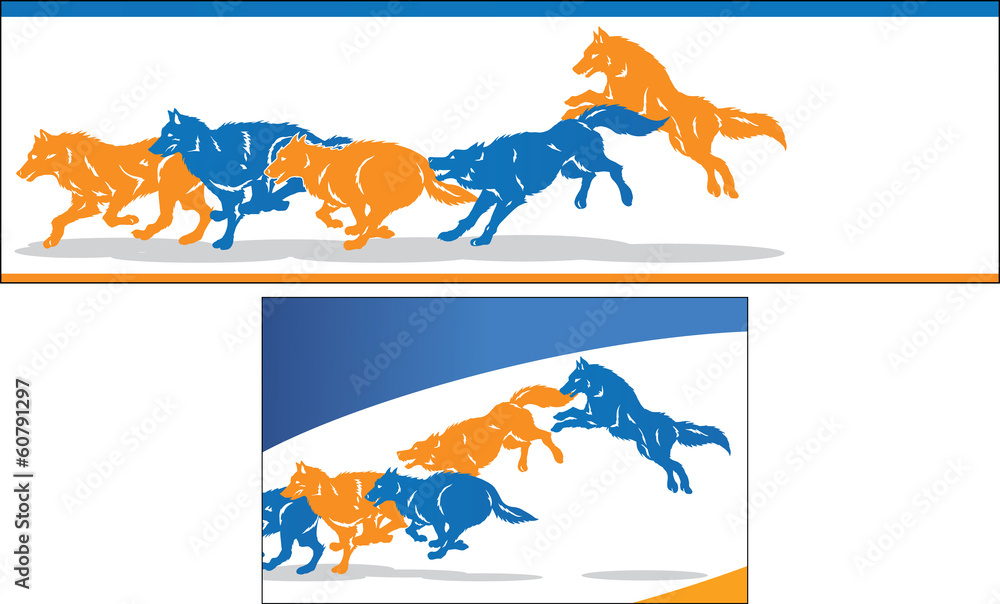 Jumping wolves Jumping wolves