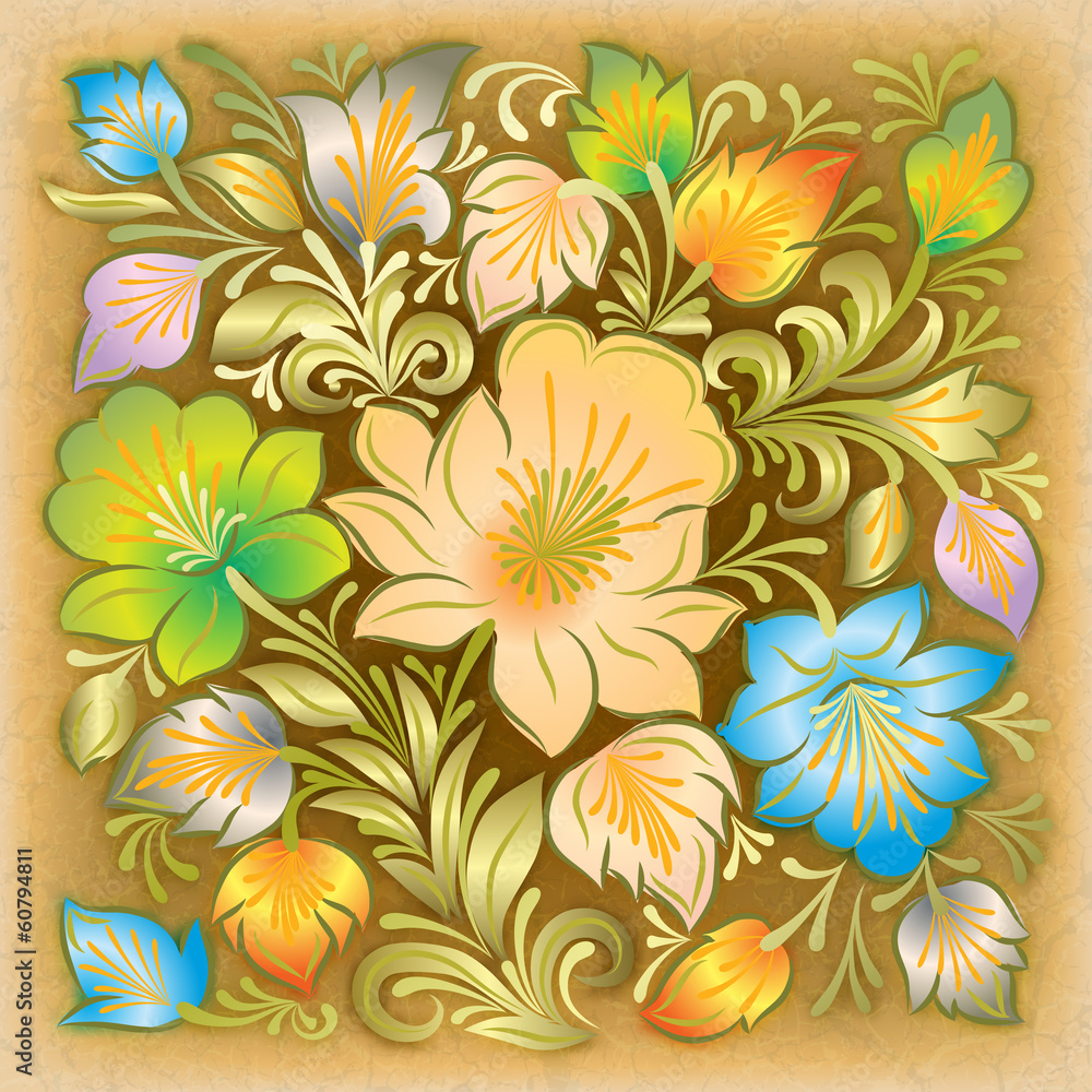 abstract grunge background with floral ornament abstract grunge background with floral ornament