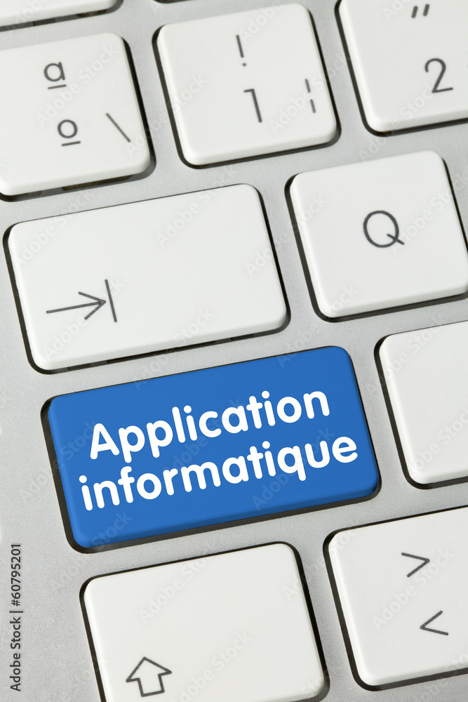 Application informatique. Clavier Application informatique. Clavier