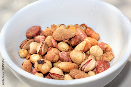 Roasted Nuts in a Bowl