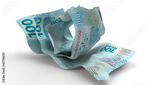 Scrunched Up Brazilain Real Notes