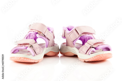 girl shoes isolated on white.