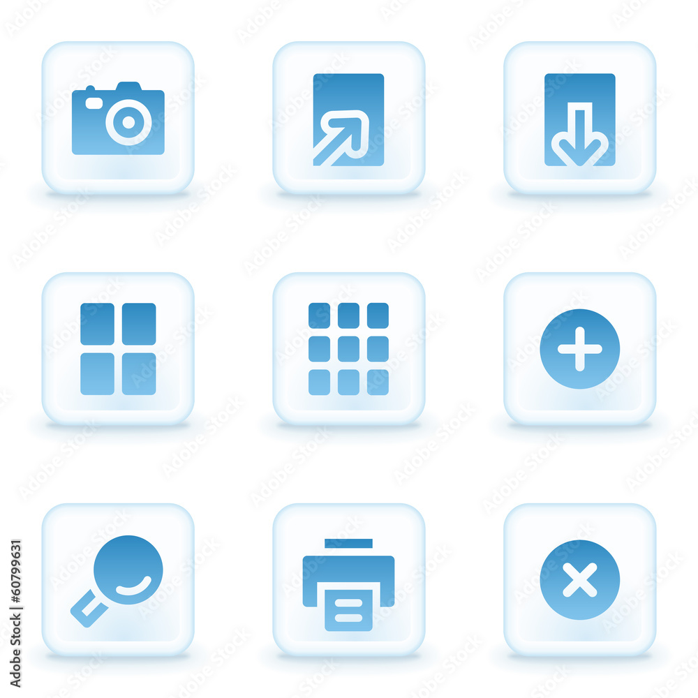 Image viewer web icons, winter buttons Image viewer web icons, winter buttons