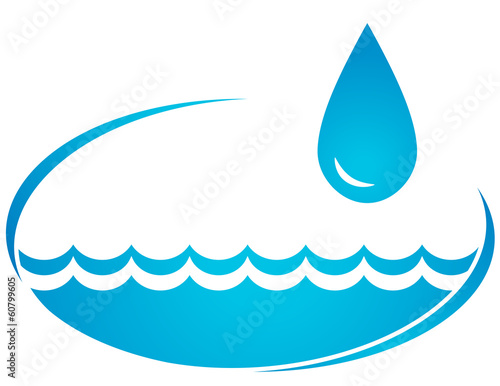 background with water wave and drop