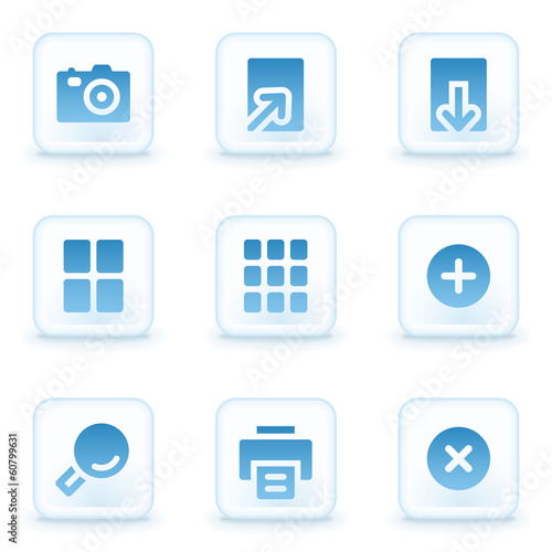 Image viewer web icons, winter buttons