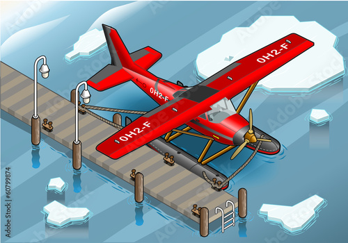 Isometric Artic Hydroplane at Pier