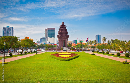 Obraz na płótnie Independence Monument in Phnom Penh, Cambodia. w salonie