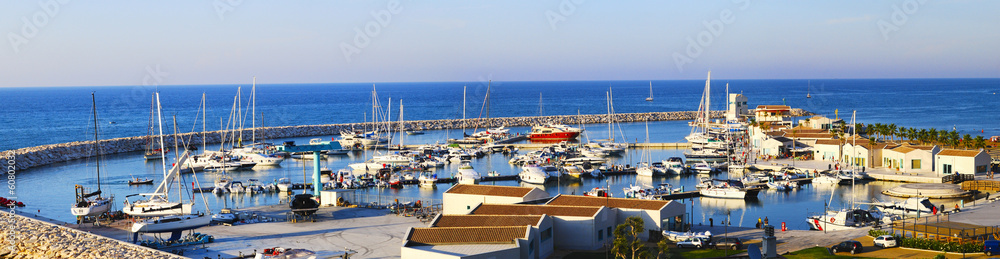 marina of Peschici tourist port del Gargano, Apulia - Italy