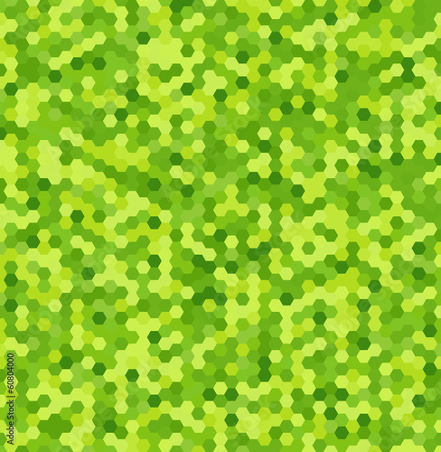 Hexagons in shades of green, background + 2 variants inside
