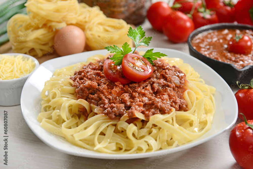 Penne wich bolognese sauce Penne wich bolognese sauce