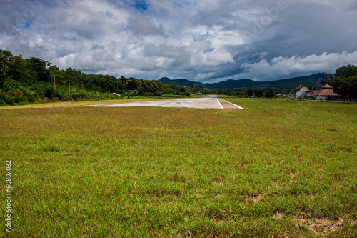 Airport in Pai  northern Thailand