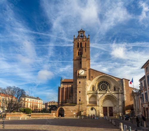 Картината върху платно Cathedral St. Etienne of Toulouse - France