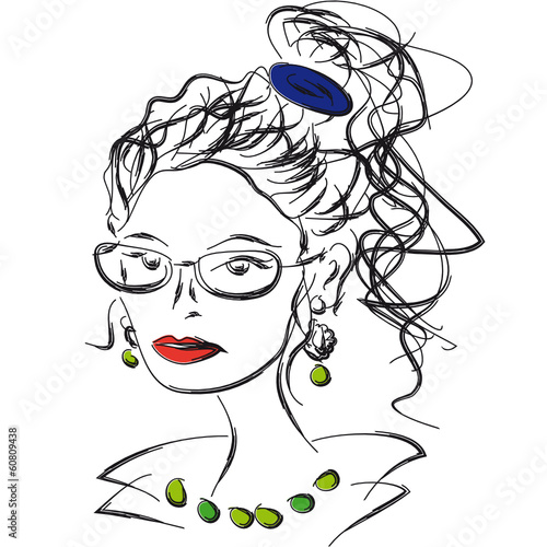 Woman in glasses