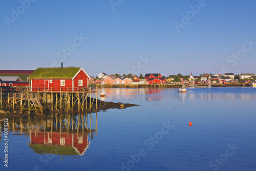 Fototapeta Naklejka Na Ścianę i Meble -  Norwegian fishing village