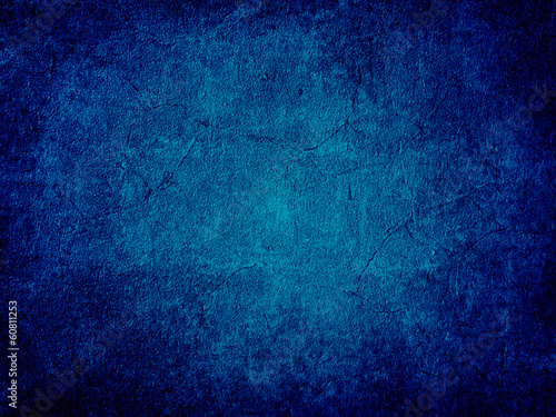 Grunge blue wall background