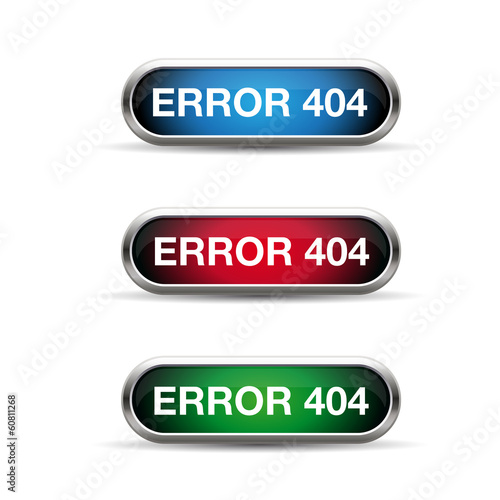 Error 404 web button set