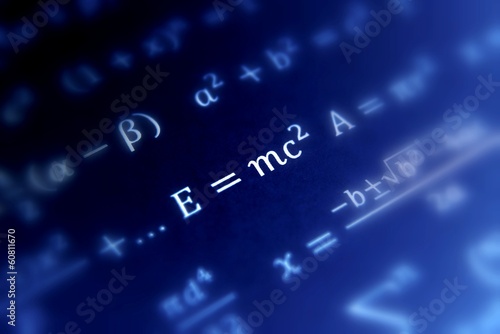 Photo Einstein formula of relativity