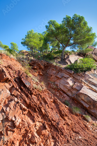 Castellon Desierto de las Palmas desert red mountains