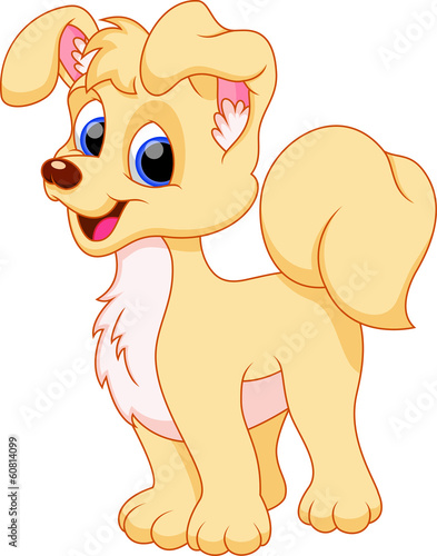 Illustration of cut dog cartoon