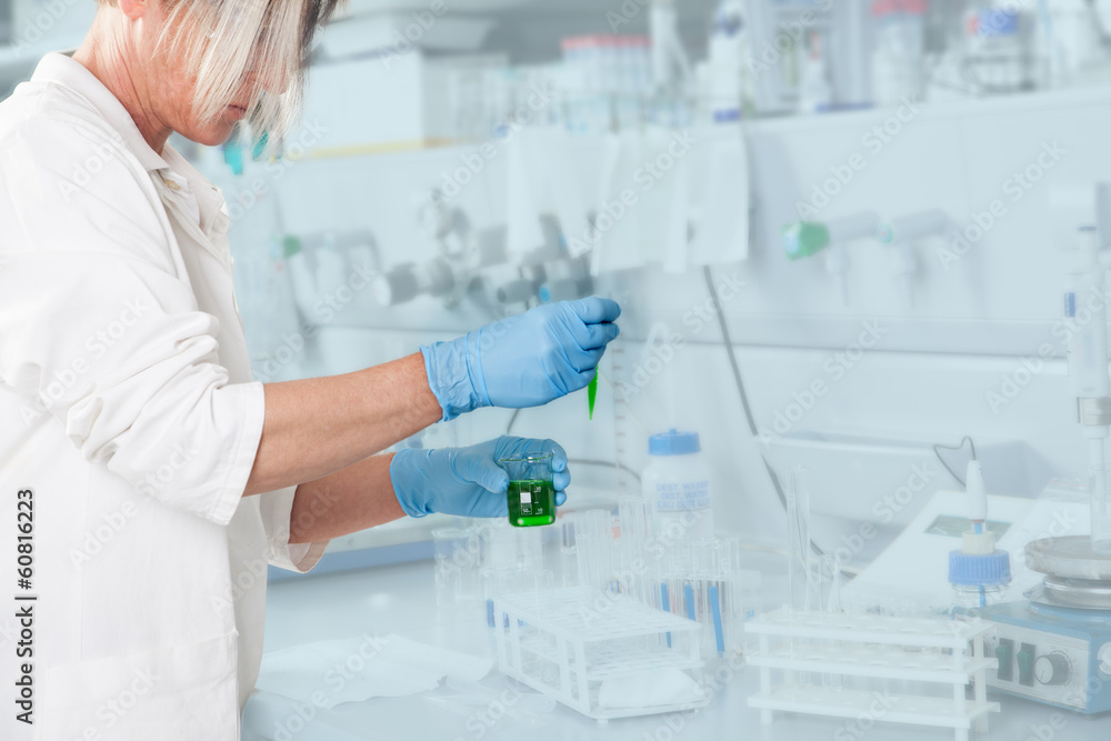 Chemical green liquid sample Chemical green liquid sample