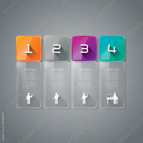 Infographics vector design template.