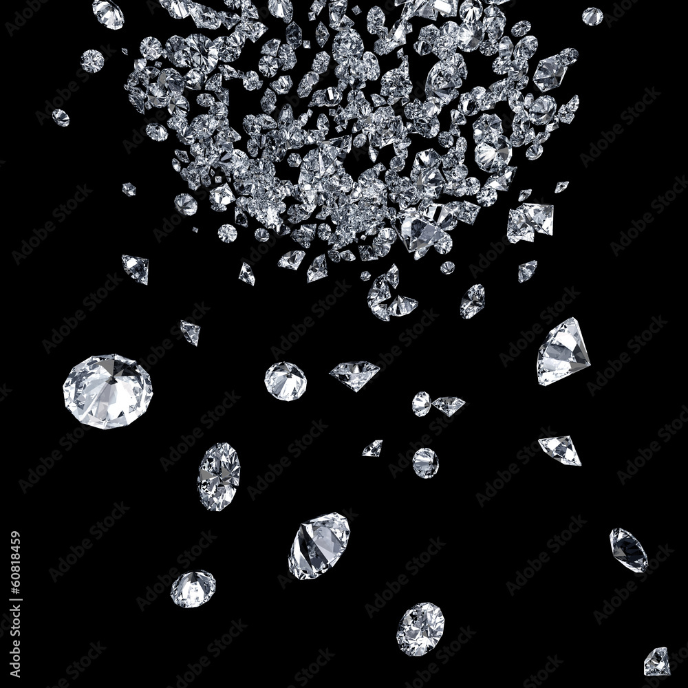 diamonds on black diamonds on black