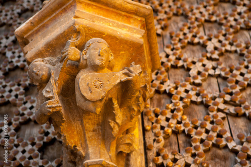 Morella in Maestrazgo castellon church details photo