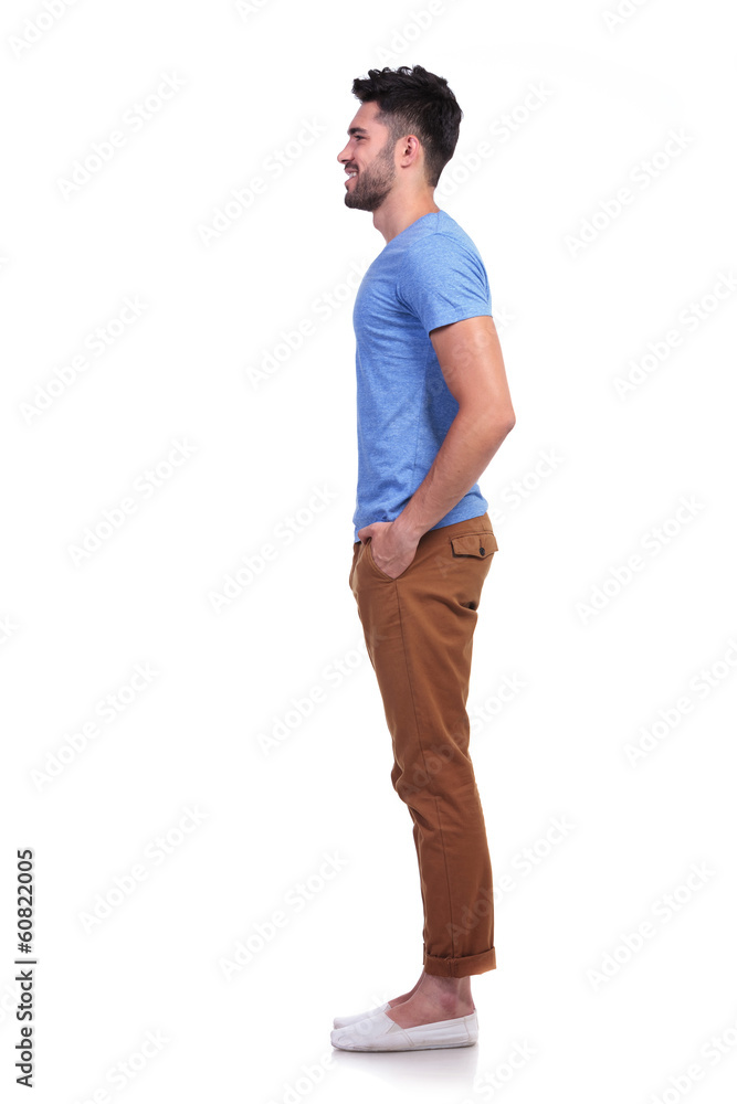 Side pose handsome caucasian male hi-res stock photography and images -  Alamy